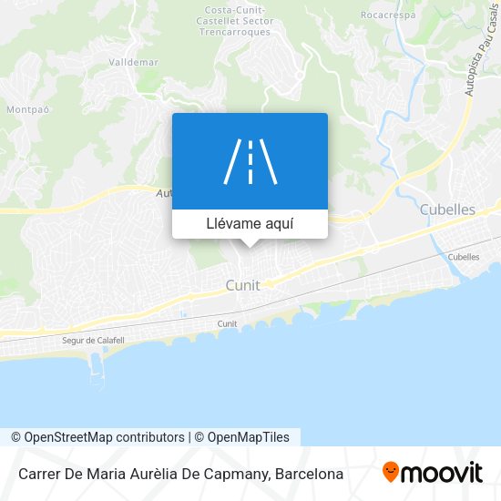 Mapa Carrer De Maria Aurèlia De Capmany