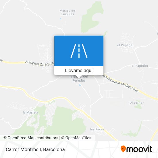 Mapa Carrer Montmell