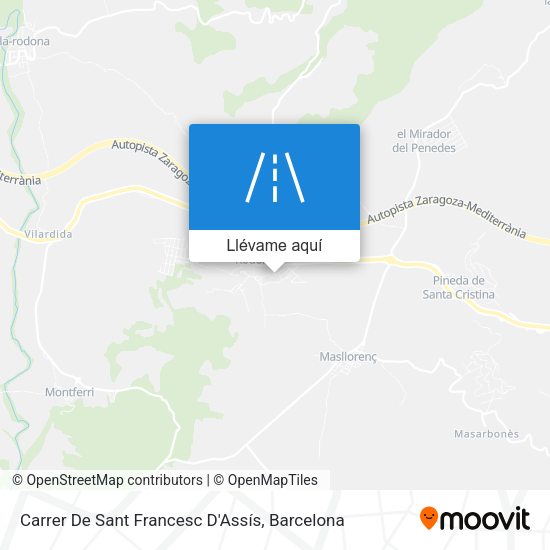 Mapa Carrer De Sant Francesc D'Assís