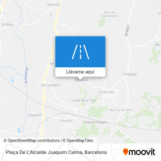 Mapa Plaça De L'Alcalde Joaquim Celma