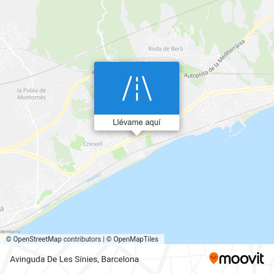 Mapa Avinguda De Les Sínies