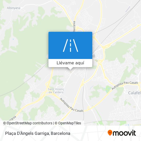 Mapa Plaça D'Àngels Garriga