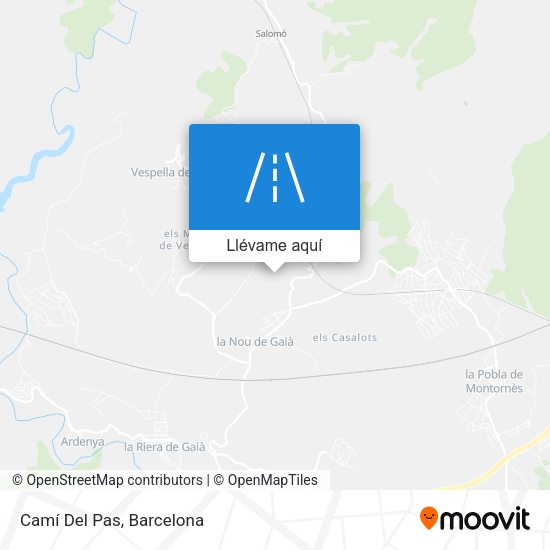 Mapa Camí Del Pas