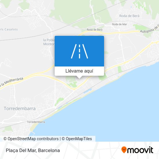 Mapa Plaça Del Mar