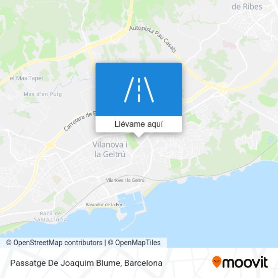 Mapa Passatge De Joaquim Blume