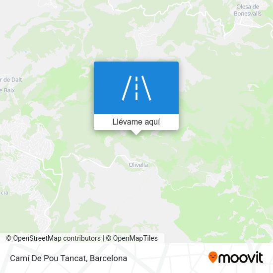 Mapa Camí De Pou Tancat