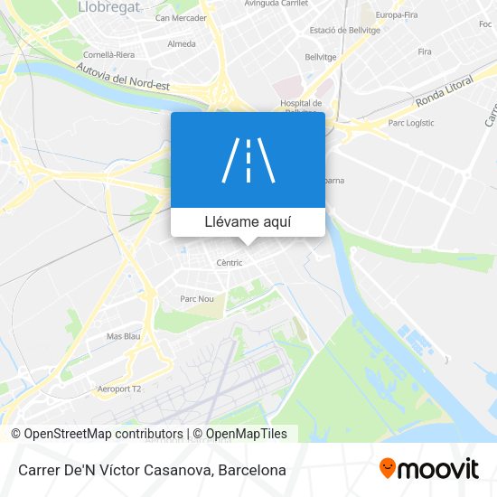 Mapa Carrer De'N Víctor Casanova