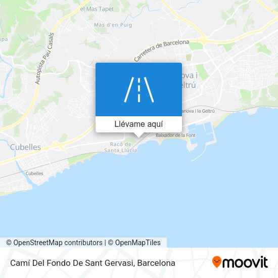 Mapa Camí Del Fondo De Sant Gervasi