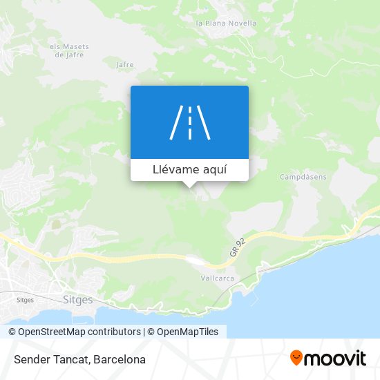 Mapa Sender Tancat