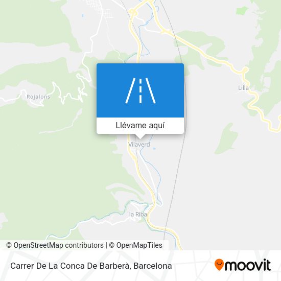 Mapa Carrer De La Conca De Barberà