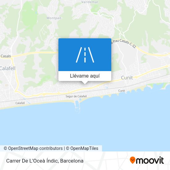 Mapa Carrer De L'Oceà Índic