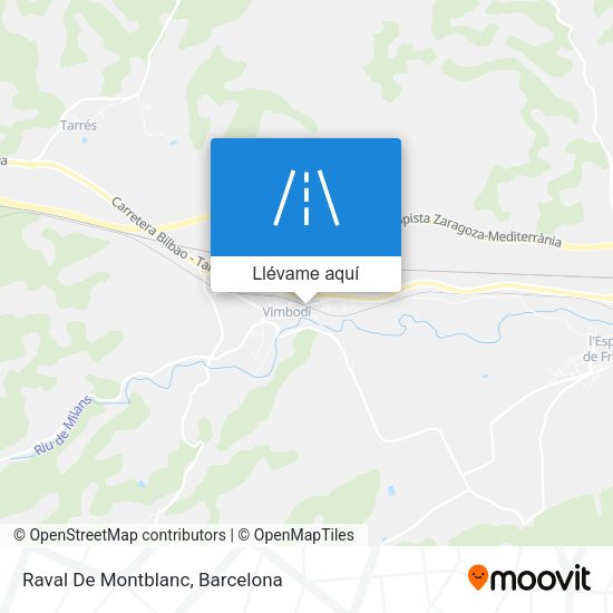 Mapa Raval De Montblanc