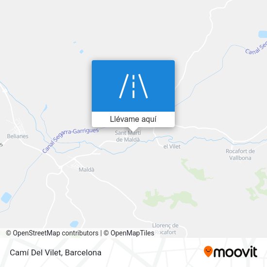 Mapa Camí Del Vilet