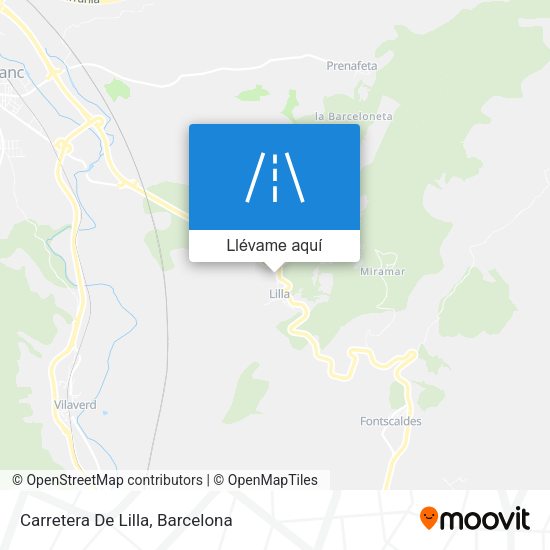 Mapa Carretera De Lilla