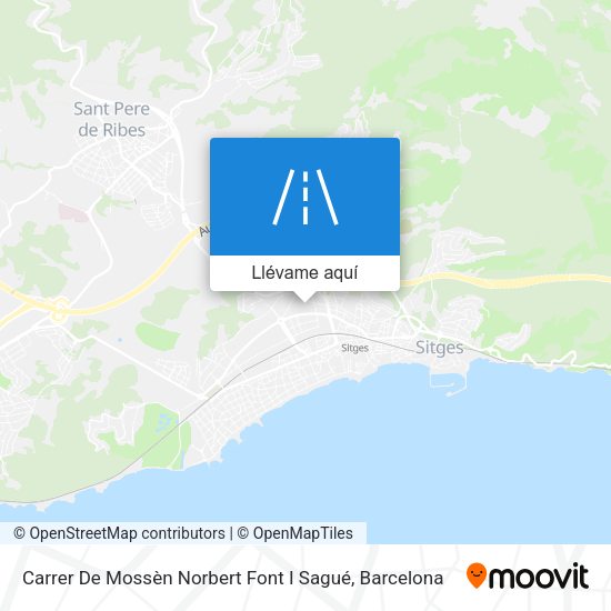 Mapa Carrer De Mossèn Norbert Font I Sagué