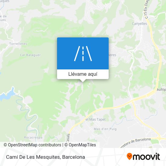 Mapa Camí De Les Mesquites
