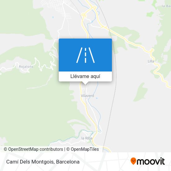 Mapa Camí Dels Montgois