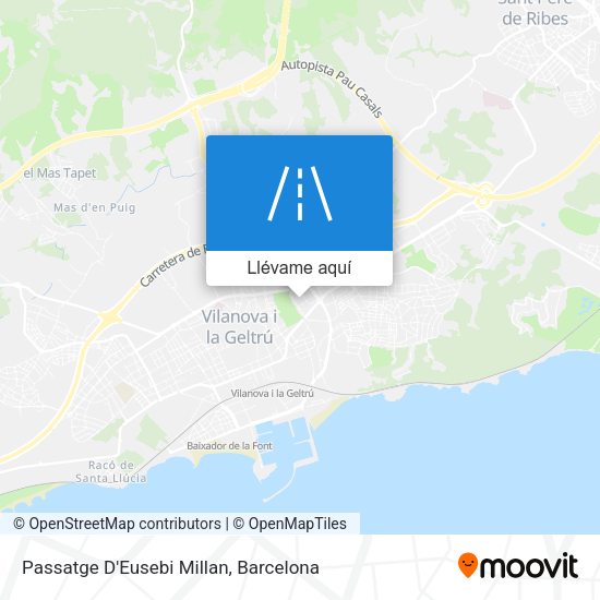 Mapa Passatge D'Eusebi Millan