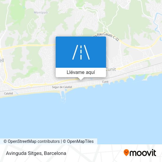 Mapa Avinguda Sitges