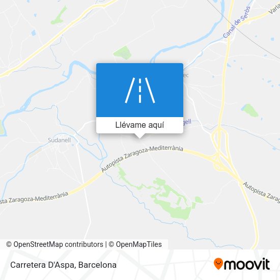 Mapa Carretera D'Aspa