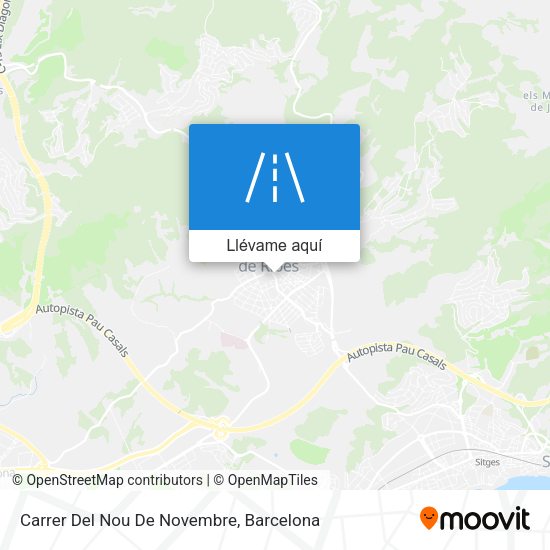 Mapa Carrer Del Nou De Novembre