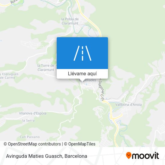 Mapa Avinguda Maties Guasch