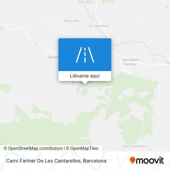 Mapa Camí Fariner De Les Cantarelles