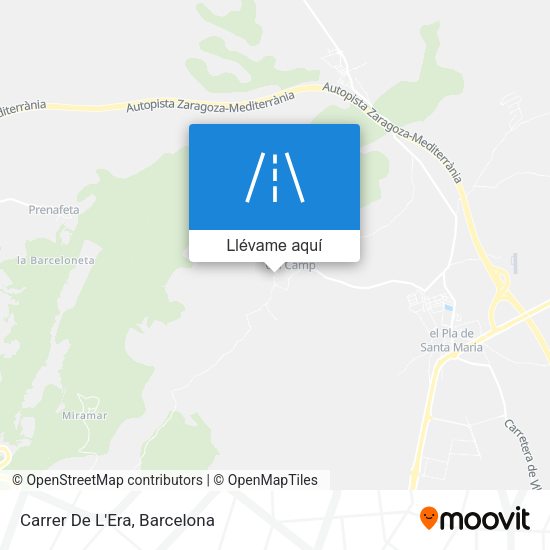 Mapa Carrer De L'Era