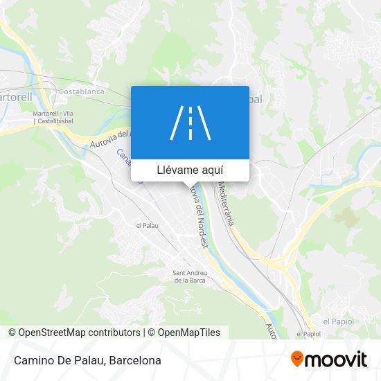 Mapa Camino De Palau