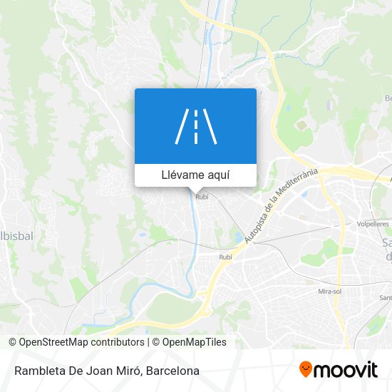 Mapa Rambleta De Joan Miró