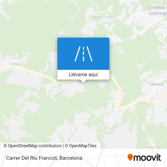 Mapa Carrer Del Riu Francolí