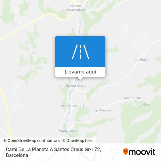 Mapa Camí De La Planeta A Santes Creus Gr-172