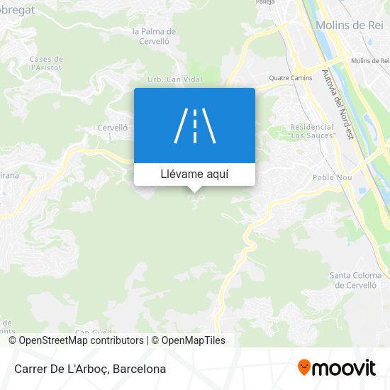 Mapa Carrer De L'Arboç