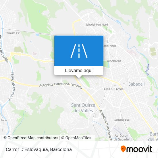 Mapa Carrer D'Eslovàquia