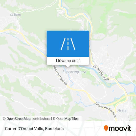 Mapa Carrer D'Orenci Valls