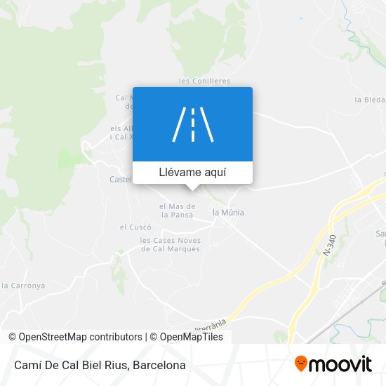 Mapa Camí De Cal Biel Rius