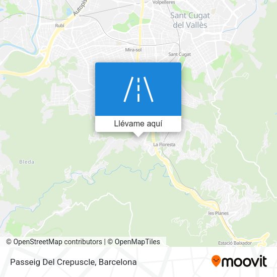 Mapa Passeig Del Crepuscle