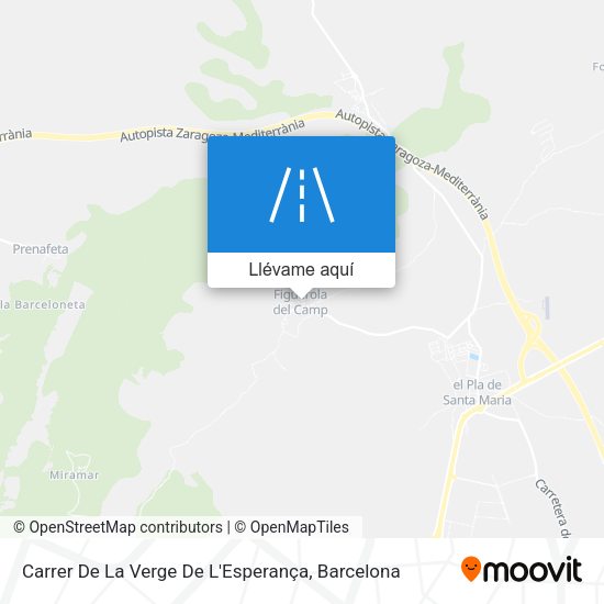 Mapa Carrer De La Verge De L'Esperança