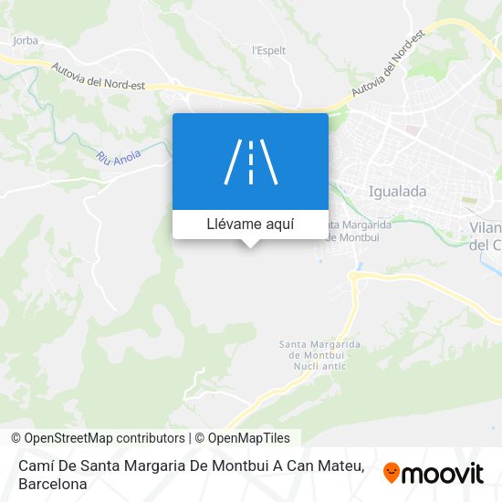 Mapa Camí De Santa Margaria De Montbui A Can Mateu