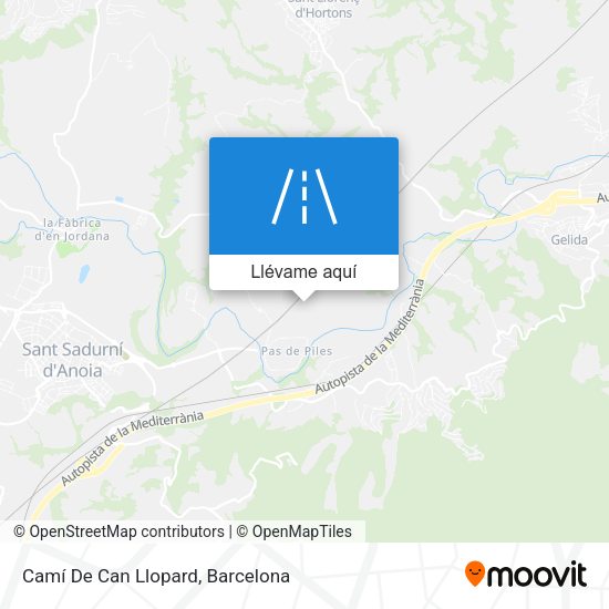 Mapa Camí De Can Llopard