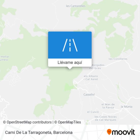 Mapa Camí De La Tarragoneta