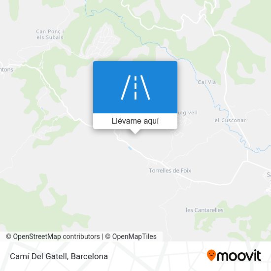 Mapa Camí Del Gatell