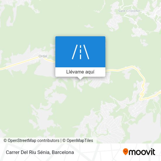Mapa Carrer Del Riu Sénia
