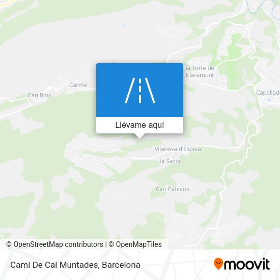 Mapa Camí De Cal Muntades