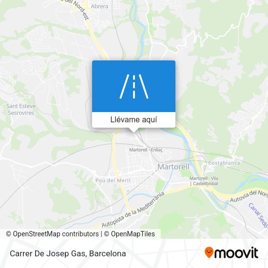 Mapa Carrer De Josep Gas