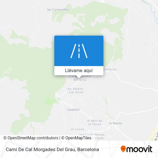 Mapa Camí De Cal Morgades Del Grau