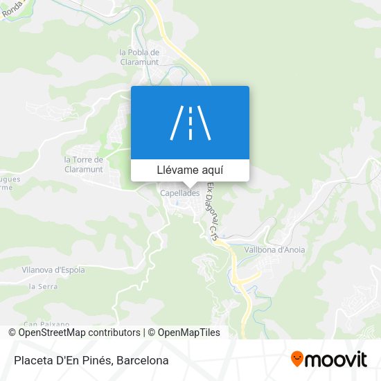 Mapa Placeta D'En Pinés