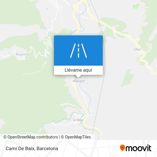 Mapa Camí De Baix