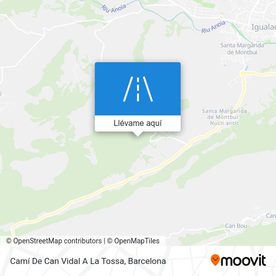 Mapa Camí De Can Vidal A La Tossa