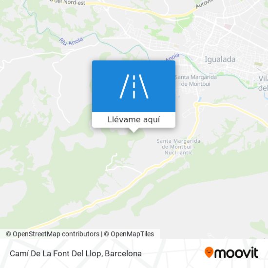 Mapa Camí De La Font Del Llop